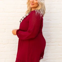 D & J Industries This One's For The Ladies Dress - Cherry Red Sale!