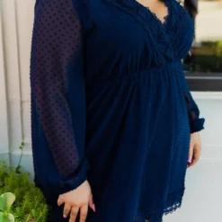 D & J Industries This One's For The Ladies Dress - Navy Blue Sale!