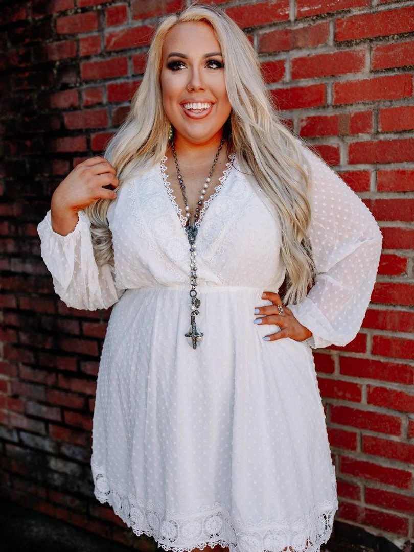 D & J Industries This One's For The Ladies Dress - White 2 D & J Industries This One's For The Ladies Dress - White