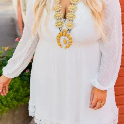 D & J Industries This One's For The Ladies Dress - White 8 D & J Industries This One's For The Ladies Dress - White