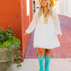 D & J Industries This One's For The Ladies Dress - White