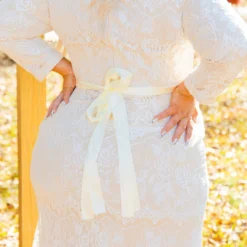 D & J Industries Tie The Knot Dress With Train