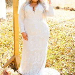 D & J Industries Tie The Knot Dress With Train