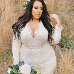 Southern Fried Chics Tie The Knot Lace Dress Bridal