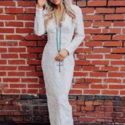 Southern Fried Chics Tie The Knot Lace Dress Bridal