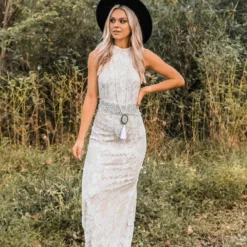 Southern Fried Chics Bridal To Have And To Hold Lace Dress - Ivory