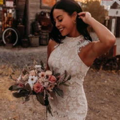 Southern Fried Chics Bridal To Have And To Hold Lace Dress - Ivory