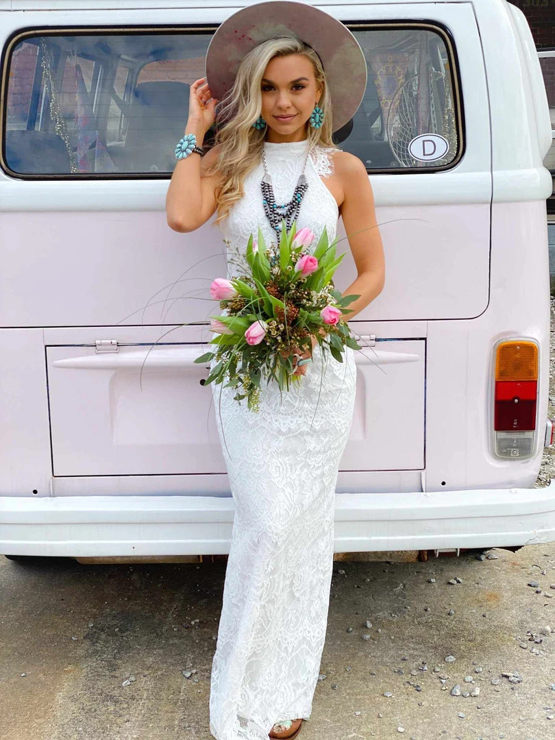 Southern Fried Chics Bridal To Have And To Hold Lace Dress - White 1 Southern Fried Chics Bridal To Have And To Hold Lace Dress - White