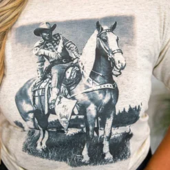 Bling-A-Gogo Trigger Tee - Oatmeal Tees