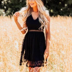 D & J Industries Sale! Twirl You Around Dress - Black