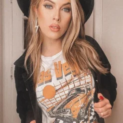 Country Deep Clothing Vegas Speedway Distressed Tee