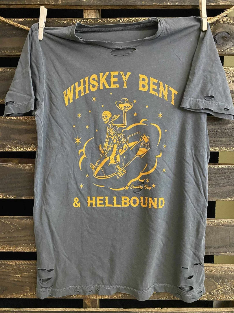 Country Deep Clothing Whiskey Bent And Hell Bound Tee 1 Country Deep Clothing Whiskey Bent And Hell Bound Tee