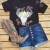 Miss Mud Pie Tees Whiskey Bent Hell Bound Tee