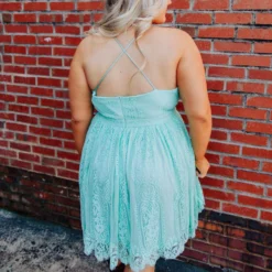 D & J Industries Wide Open Hearts Dress - Mint