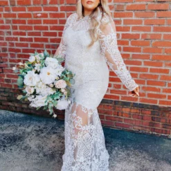 D & J Industries World Stands Still Dress - White/Neutral Sale!