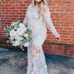 D & J Industries World Stands Still Dress - White/Neutral Sale!