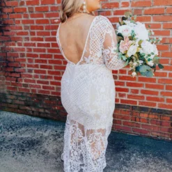 D & J Industries World Stands Still Dress - White/Neutral Sale!