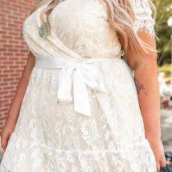 Southern Fried Chics Wrapped Up In Your Arms Lace Dress Bridal