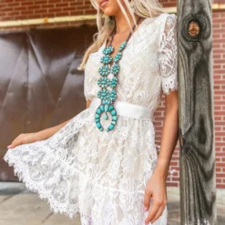 Southern Fried Chics Wrapped Up In Your Arms Lace Dress Bridal
