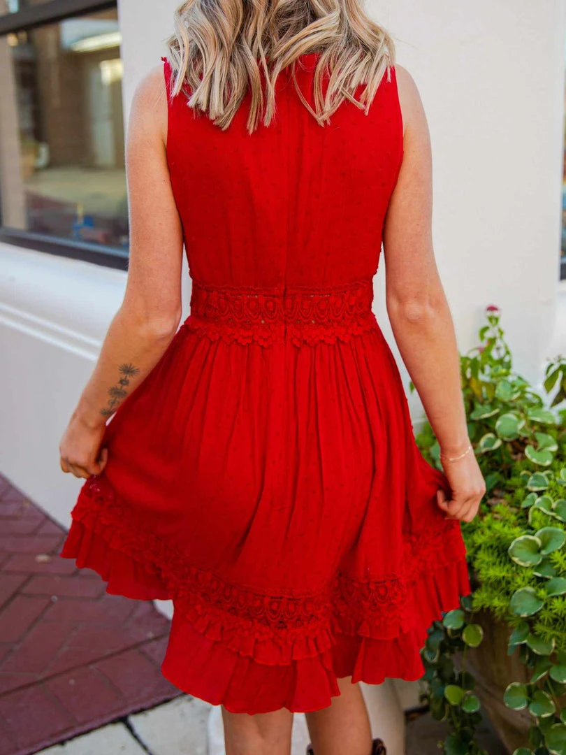 D & J Industries You Deserve It — Boho Mini Dress In Red Sale! 2 D & J Industries You Deserve It — Boho Mini Dress In Red Sale!