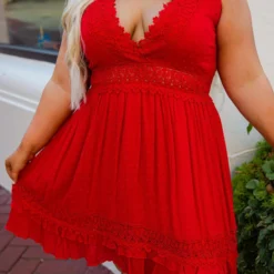 D & J Industries You Deserve It — Boho Mini Dress In Red Sale! 13 D & J Industries You Deserve It — Boho Mini Dress In Red Sale!