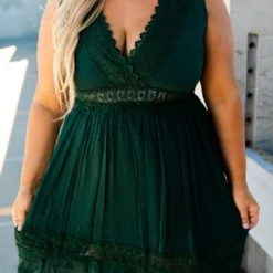 D & J Industries You Deserve It Dress - Evergreen Sale!