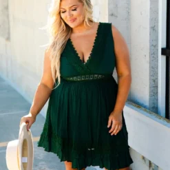 D & J Industries You Deserve It Dress - Evergreen Sale!