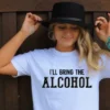 Bling-A-Gogo Ill Bring The Alcohol T-shirt
