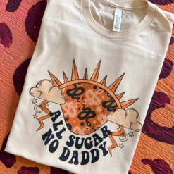 Miss Mud Pie All Sugar No Daddy T-shirt - Natural New Arrivals