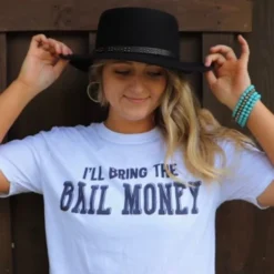 Bling-A-Gogo Ill Bring The Bail Money T-shirt Clothing