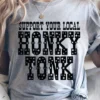 Miss Mud Pie Support Your Local Honky Tonk — Country Girl T-Shirt In Gray Clothing