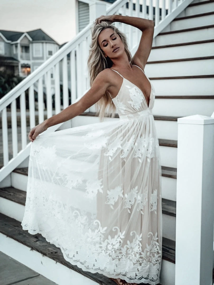 D & J Industries Feel Like A Lady Dress - Ivory 1 D & J Industries Feel Like A Lady Dress - Ivory