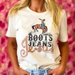 GTN Boots Jeans Jesus T-shirt