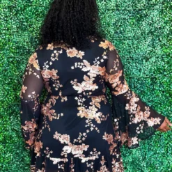 D & J Industries Co., LTD. Lacey Belle Dress — Wrap Dress In Black