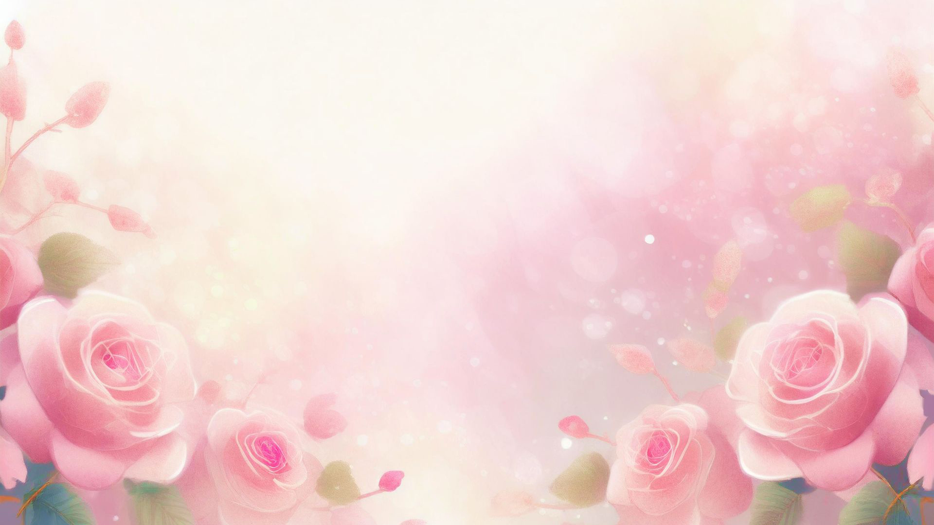 Outlet Rustic Femme Store -Outlet Rustic Femme Store Powerpoint Background Spring with Delicate Pink Roses by SlidesCorner.com Backgrounds and Wallpapers